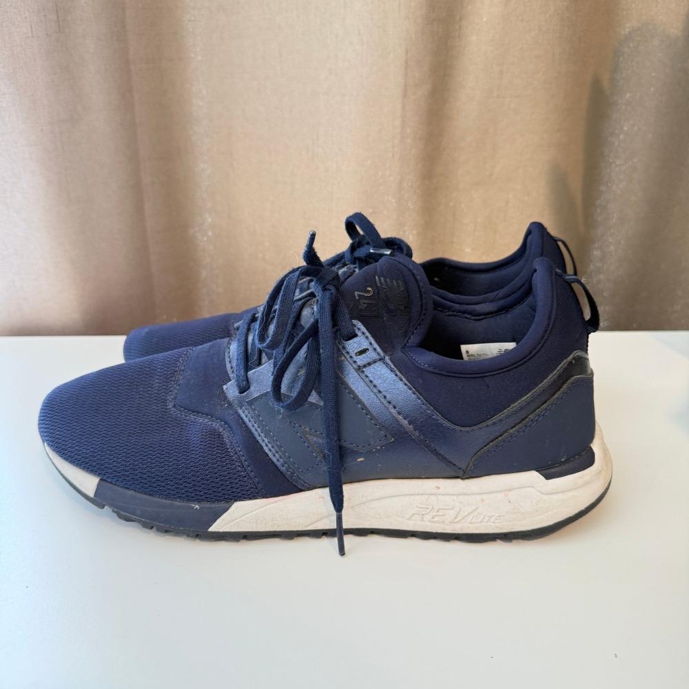 New Balance 247 Navy Blue REVlite Mesh Sneakers WRL247HL Mens 10